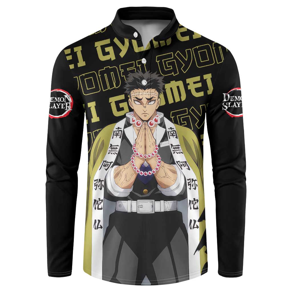 Gyomei Himejima - Demon Slayer Button Sweatshirt Anime Japan Style