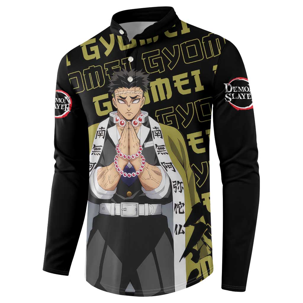 Gyomei Himejima - Demon Slayer Button Sweatshirt Anime Japan Style