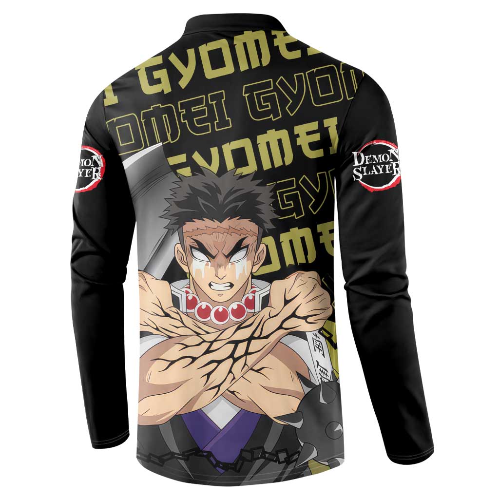 Gyomei Himejima - Demon Slayer Button Sweatshirt Anime Japan Style