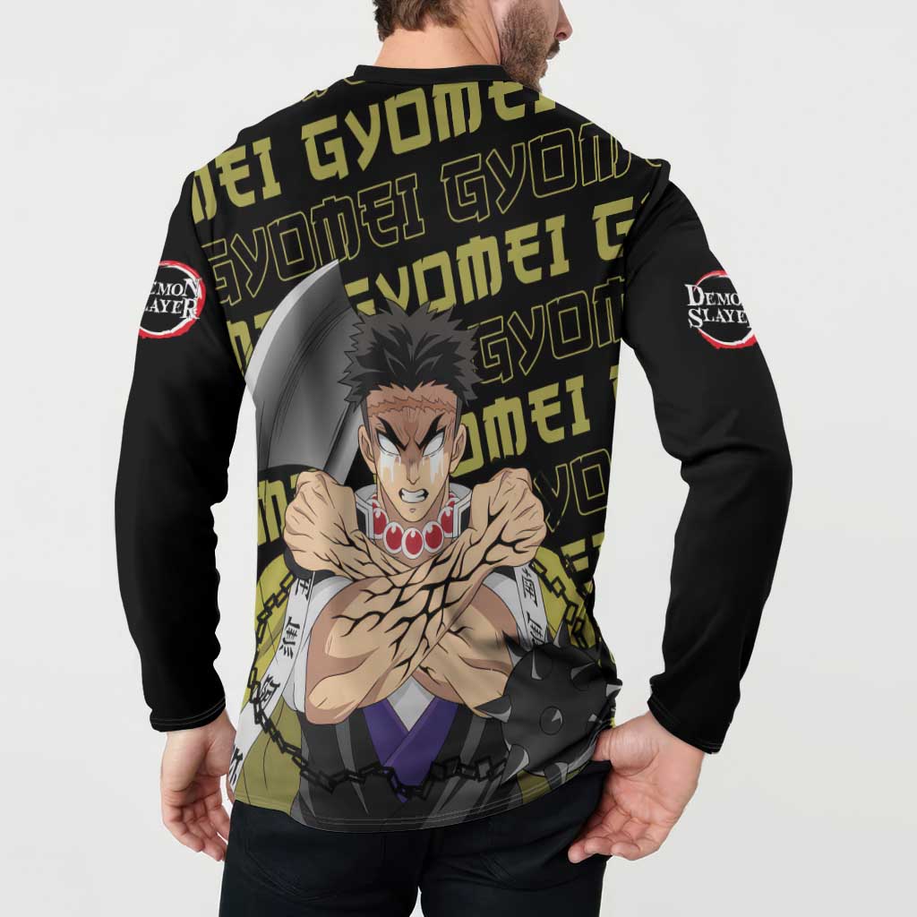 Gyomei Himejima - Demon Slayer Button Sweatshirt Anime Japan Style