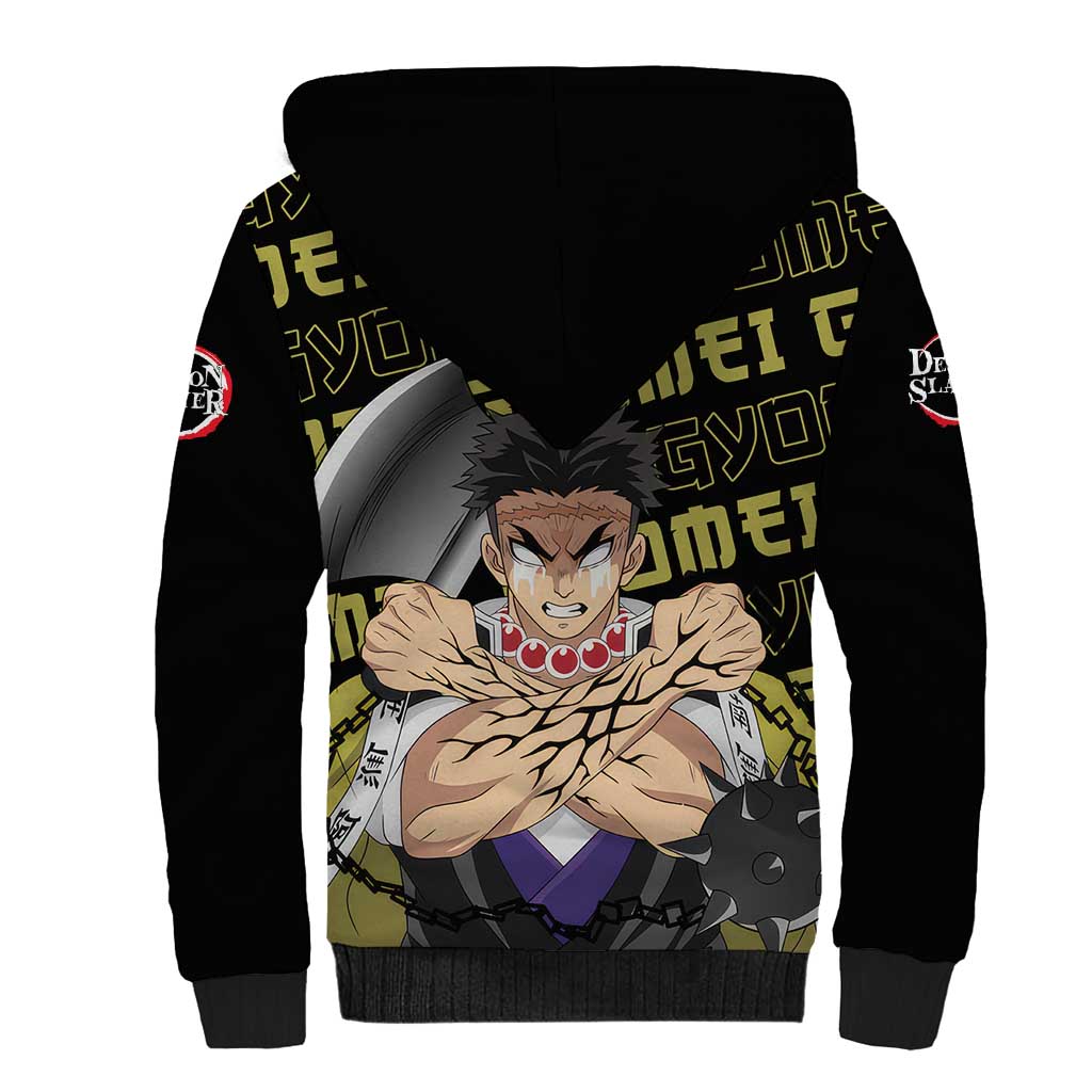 Gyomei Himejima - Demon Slayer Sherpa Hoodie Anime Japan Style