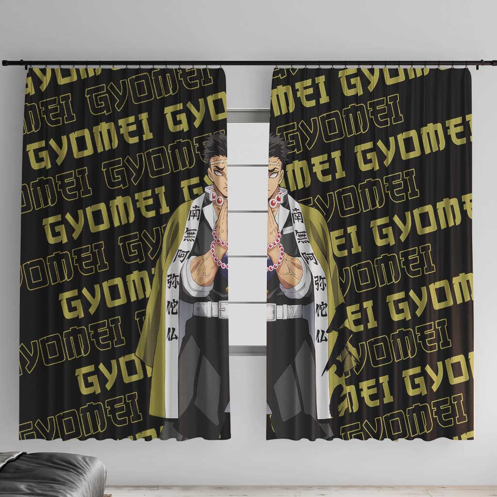 Gyomei Himejima - Demon Slayer Window Curtain Anime Japan Style