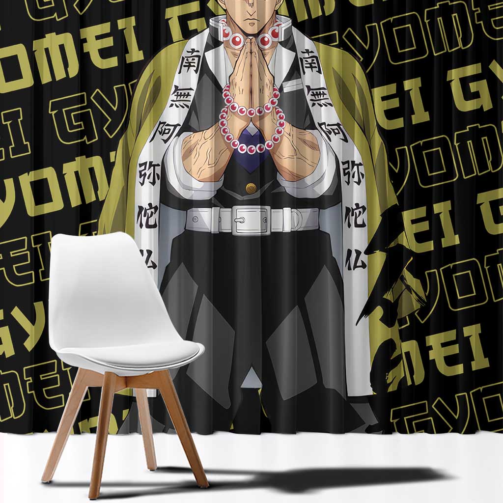 Gyomei Himejima - Demon Slayer Window Curtain Anime Japan Style