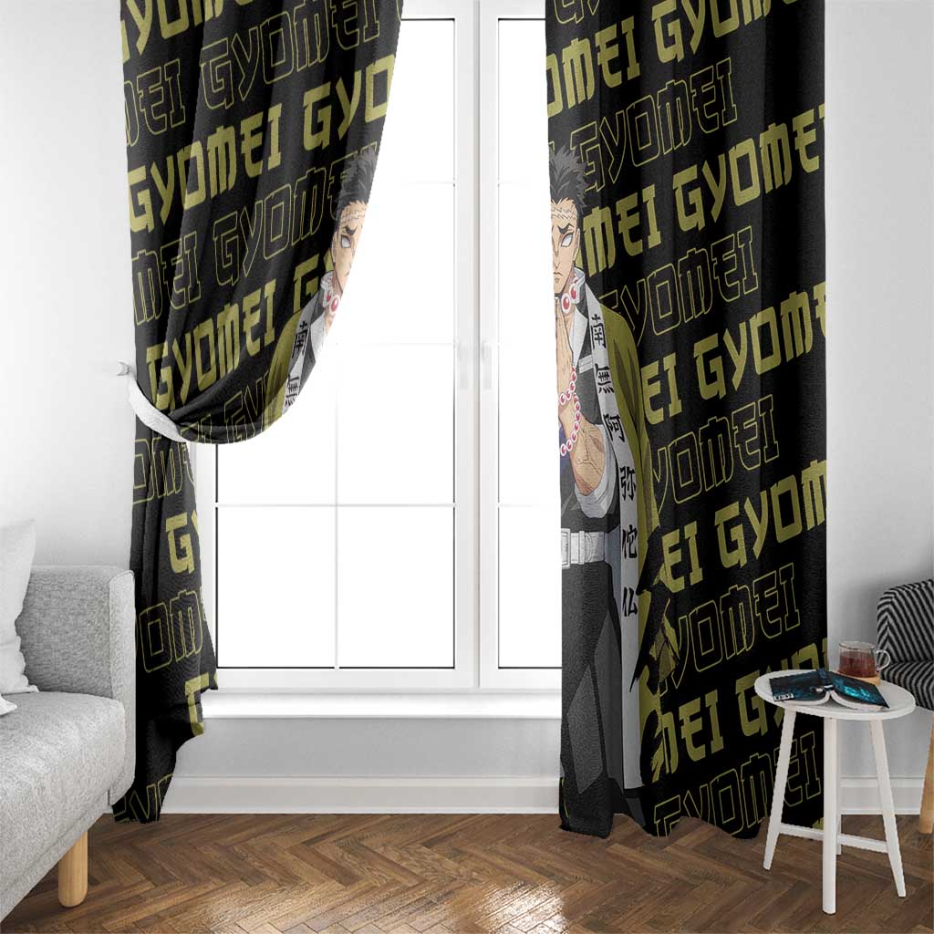 Gyomei Himejima - Demon Slayer Window Curtain Anime Japan Style
