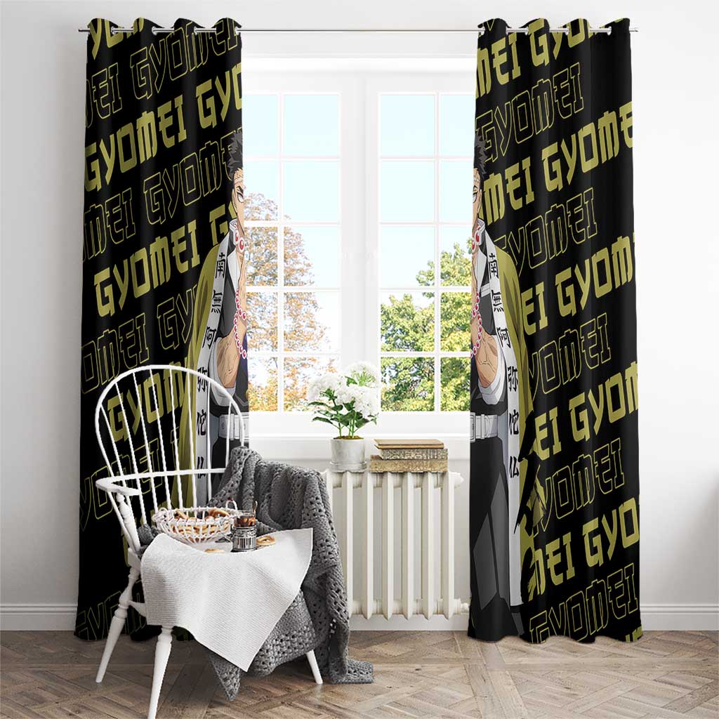 Gyomei Himejima - Demon Slayer Window Curtain Anime Japan Style