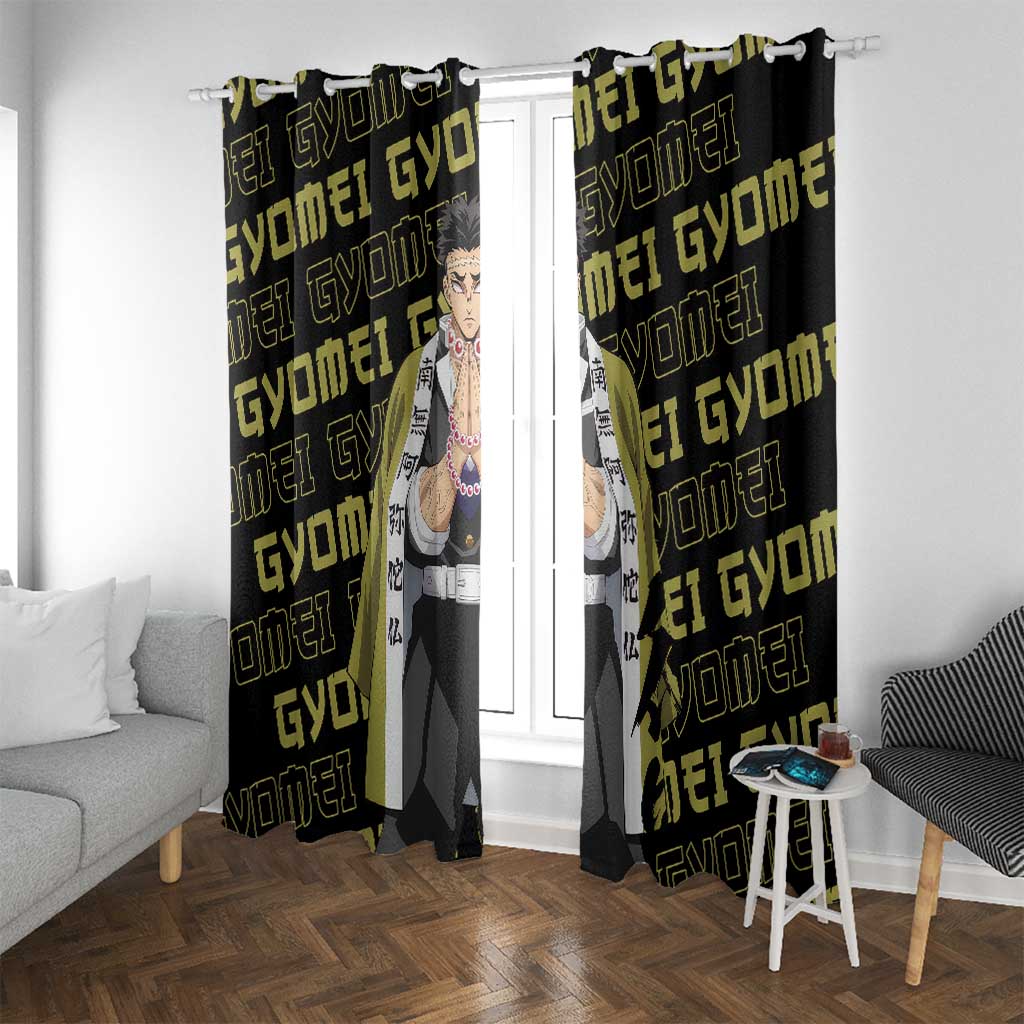 Gyomei Himejima - Demon Slayer Window Curtain Anime Japan Style