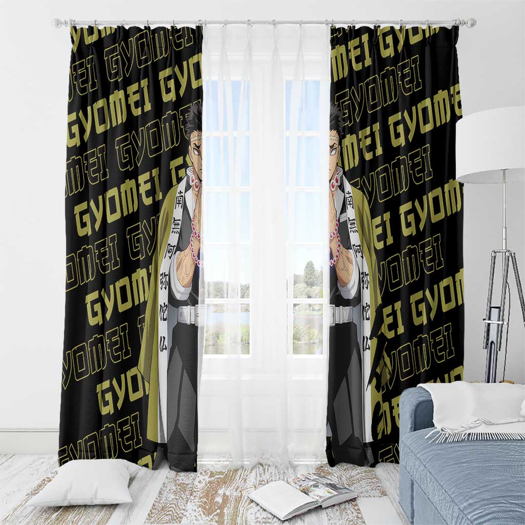 Gyomei Himejima - Demon Slayer Window Curtain Anime Japan Style