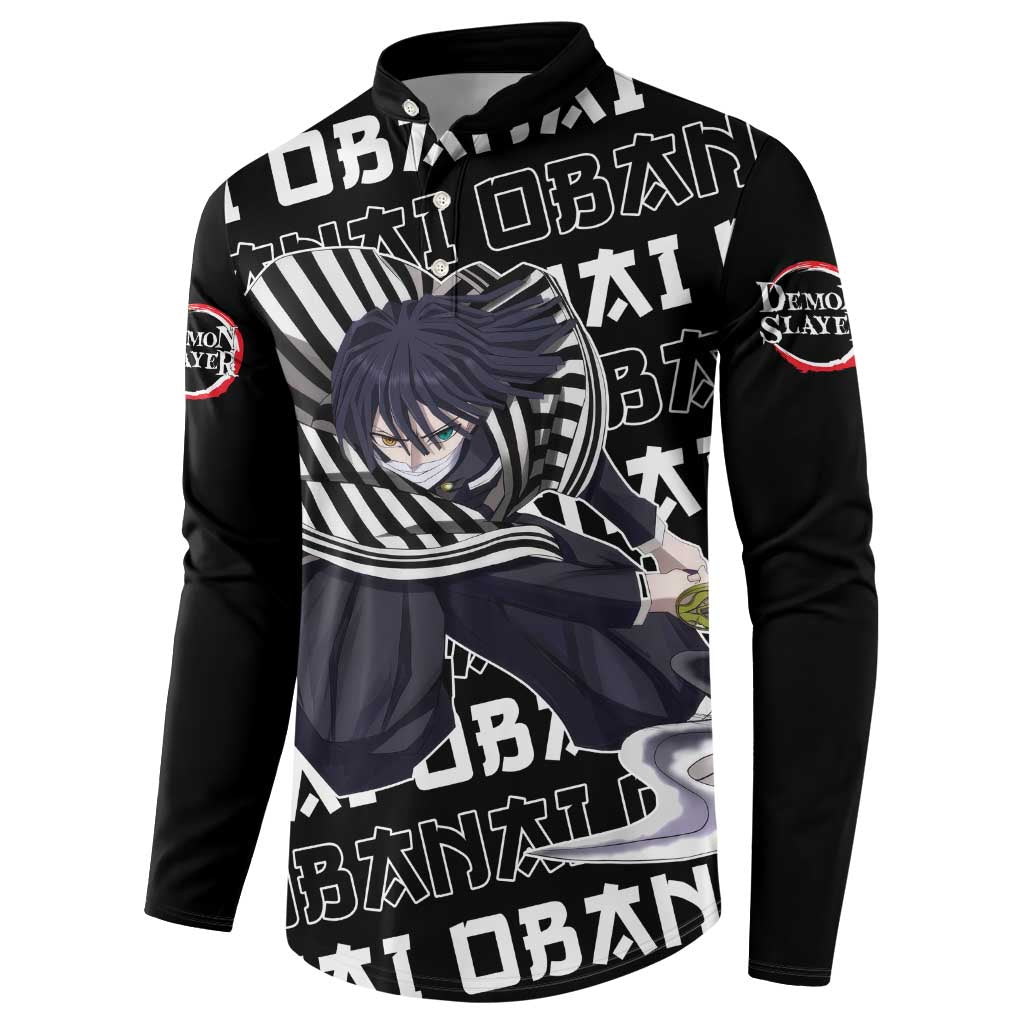 Iguro Obanai - Demon Slayer Button Sweatshirt Anime Japan Style