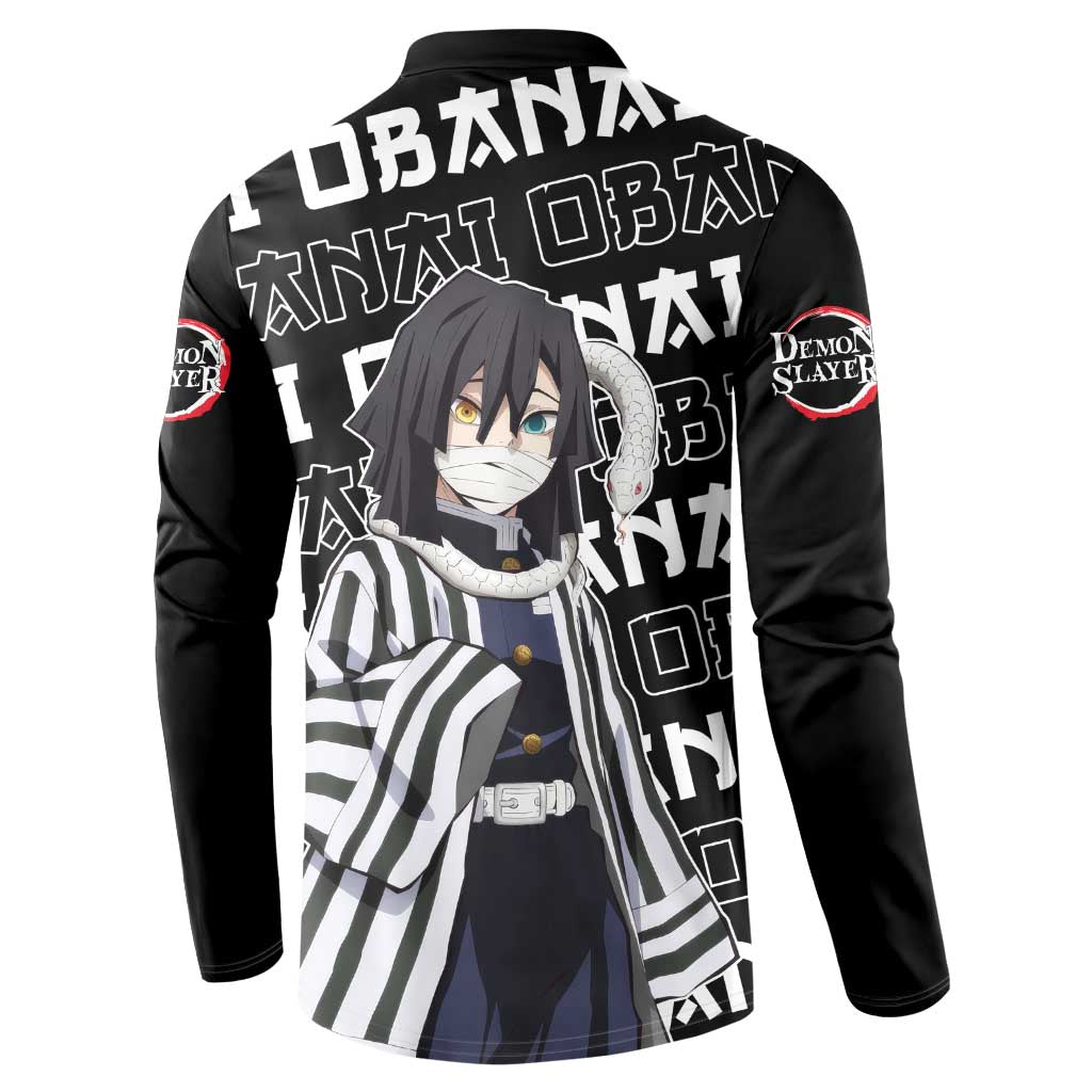 Iguro Obanai - Demon Slayer Button Sweatshirt Anime Japan Style
