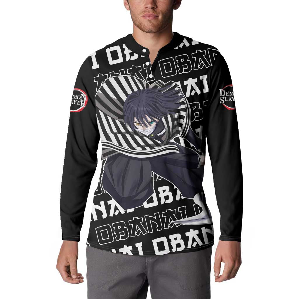 Iguro Obanai - Demon Slayer Button Sweatshirt Anime Japan Style