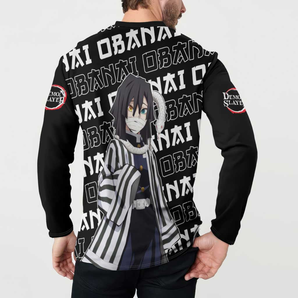 Iguro Obanai - Demon Slayer Button Sweatshirt Anime Japan Style