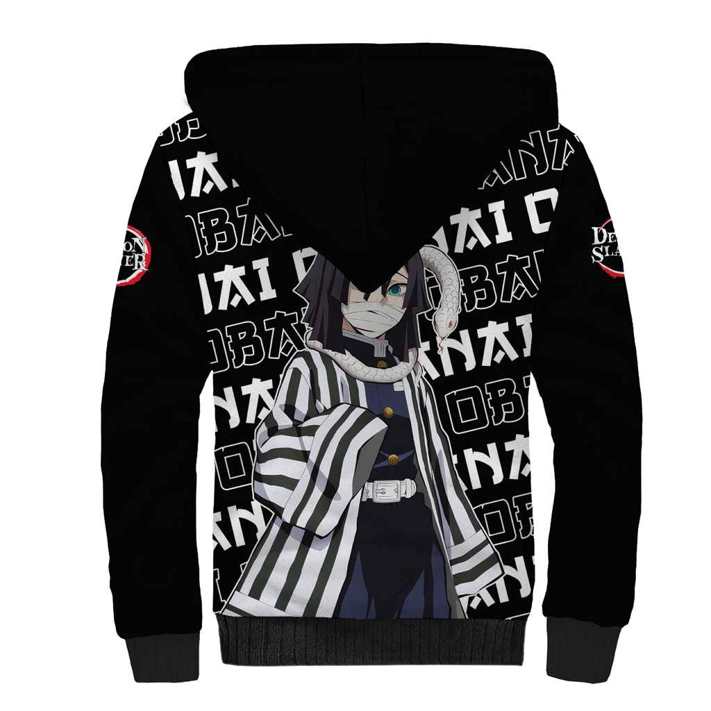 Iguro Obanai - Demon Slayer Sherpa Hoodie Anime Japan Style
