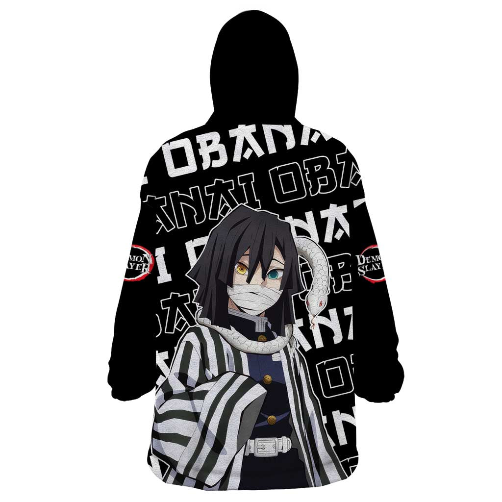 Iguro Obanai - Demon Slayer Wearable Blanket Hoodie Anime Japan Style