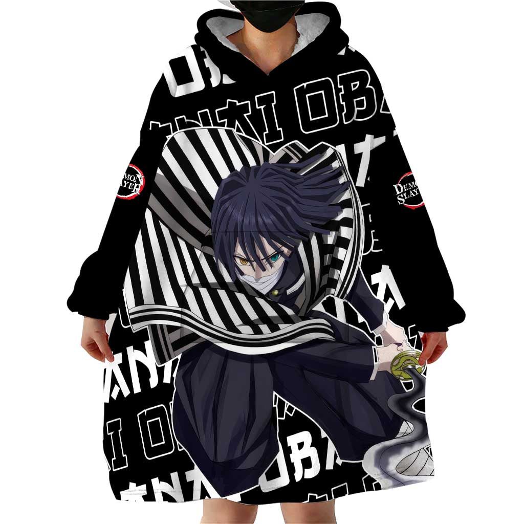 Iguro Obanai - Demon Slayer Wearable Blanket Hoodie Anime Japan Style