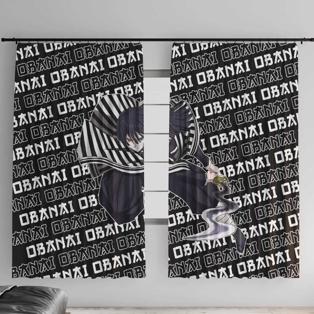 Iguro Obanai - Demon Slayer Window Curtain Anime Japan Style