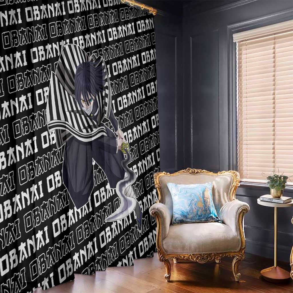 Iguro Obanai - Demon Slayer Window Curtain Anime Japan Style