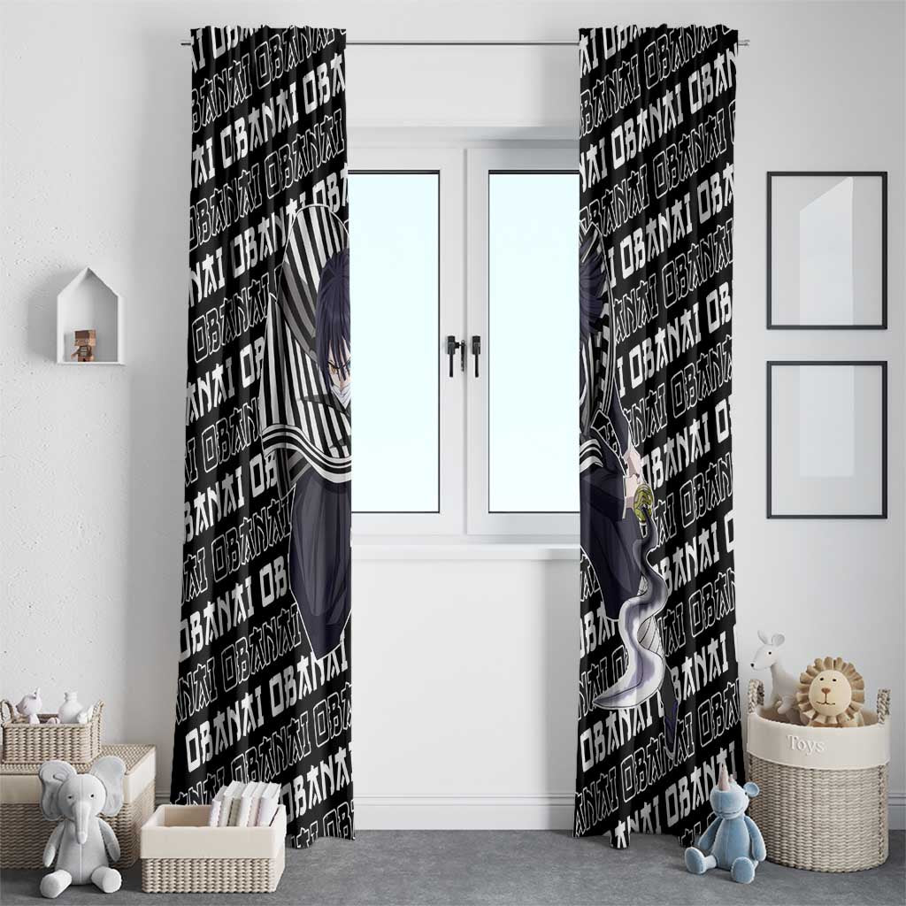 Iguro Obanai - Demon Slayer Window Curtain Anime Japan Style