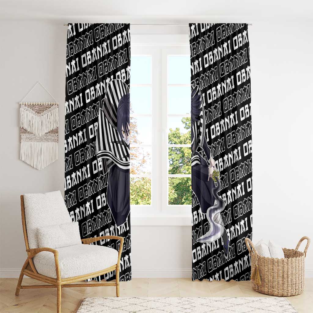 Iguro Obanai - Demon Slayer Window Curtain Anime Japan Style