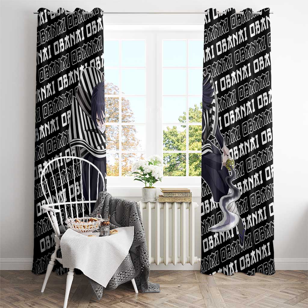 Iguro Obanai - Demon Slayer Window Curtain Anime Japan Style
