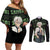 Sanemi Shinazugawa - Demon Slayer Couples Matching Off Shoulder Short Dress and Long Sleeve Button Shirt Anime Mix Pattern Style