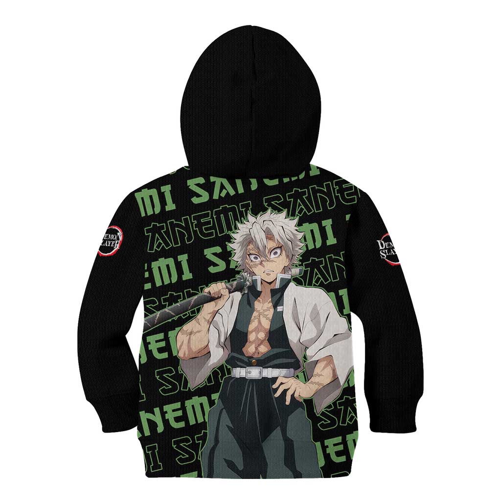 Sanemi Shinazugawa - Demon Slayer Kid Hoodie Anime Mix Pattern Style