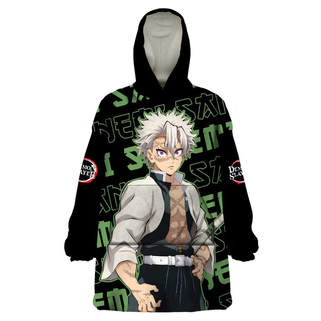 Sanemi Shinazugawa - Demon Slayer Wearable Blanket Hoodie Anime Mix Pattern Style