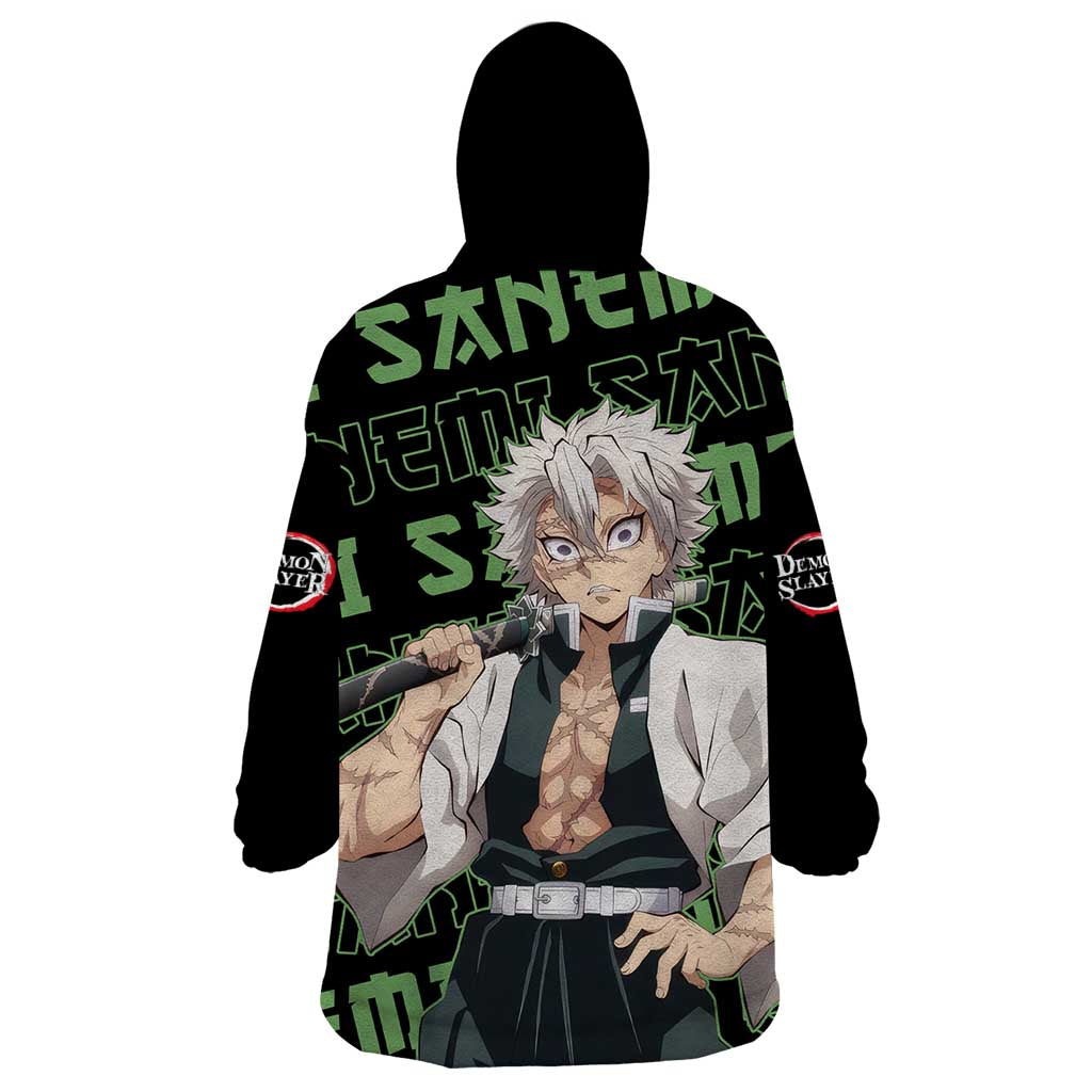 Sanemi Shinazugawa - Demon Slayer Wearable Blanket Hoodie Anime Mix Pattern Style