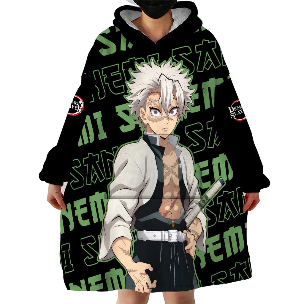 Sanemi Shinazugawa - Demon Slayer Wearable Blanket Hoodie Anime Mix Pattern Style