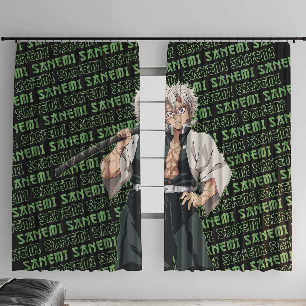 Sanemi Shinazugawa - Demon Slayer Window Curtain Anime Mix Pattern Style