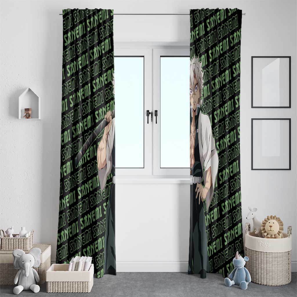 Sanemi Shinazugawa - Demon Slayer Window Curtain Anime Mix Pattern Style