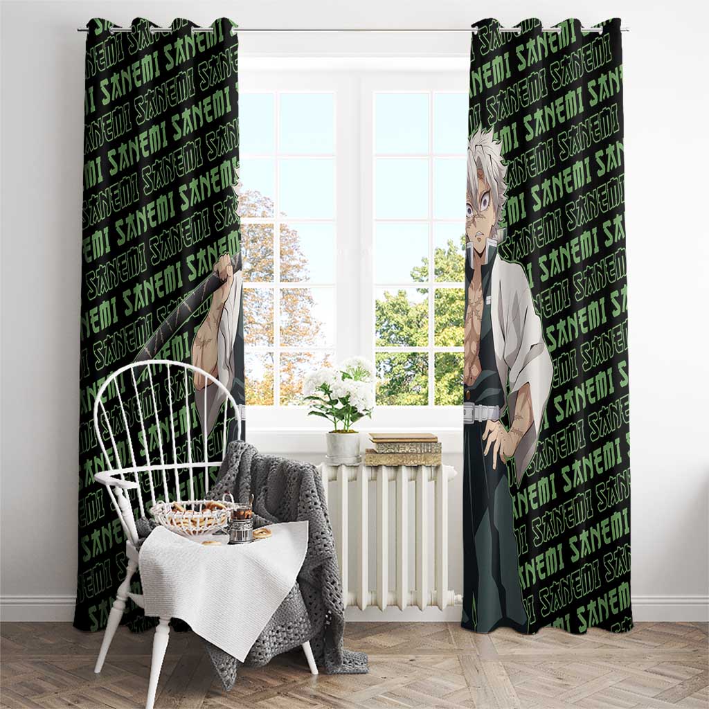 Sanemi Shinazugawa - Demon Slayer Window Curtain Anime Mix Pattern Style