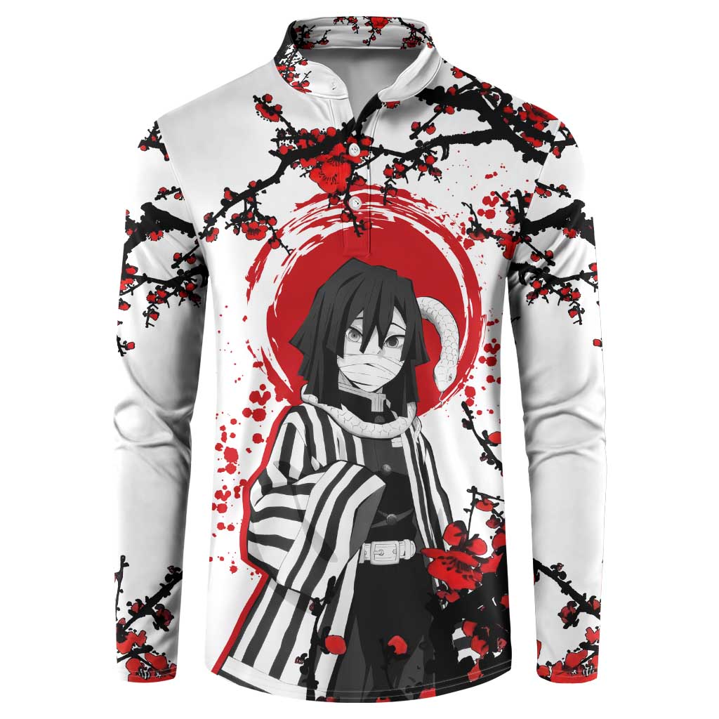 Iguro Obanai - Demon Slayer Button Sweatshirt Anime Japan Style