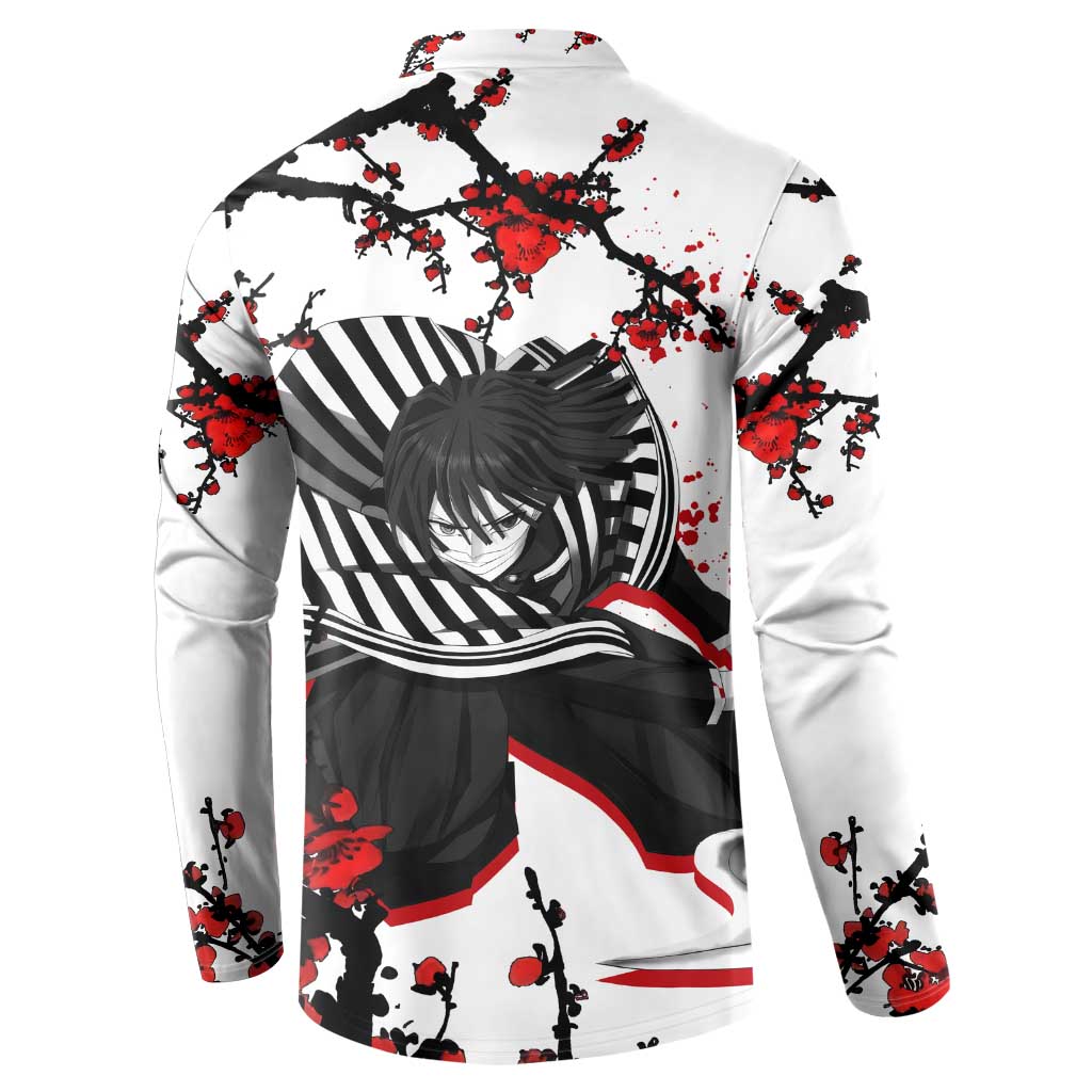 Iguro Obanai - Demon Slayer Button Sweatshirt Anime Japan Style