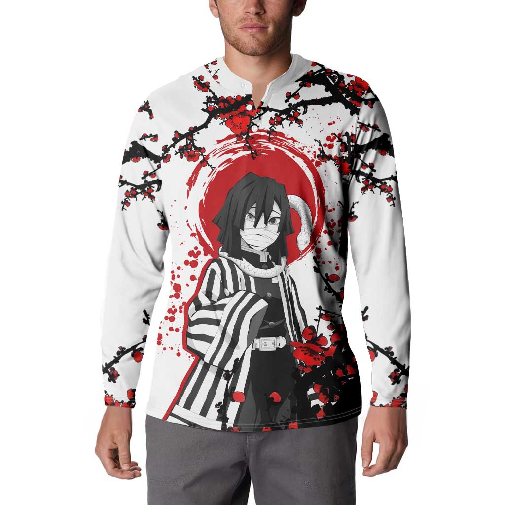 Iguro Obanai - Demon Slayer Button Sweatshirt Anime Japan Style