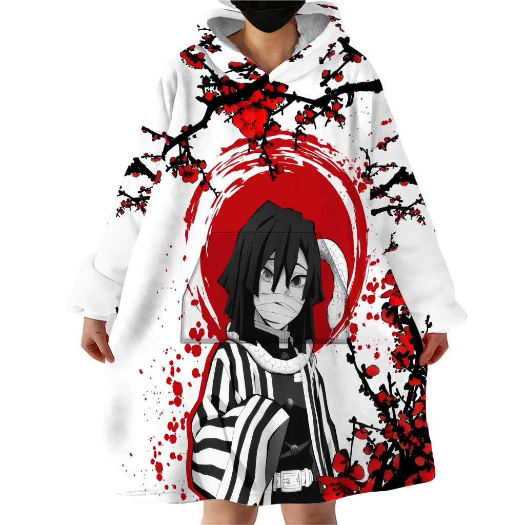 Iguro Obanai - Demon Slayer Wearable Blanket Hoodie Anime Japan Style
