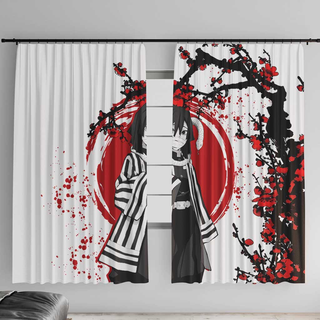 Iguro Obanai - Demon Slayer Window Curtain Anime Japan Style