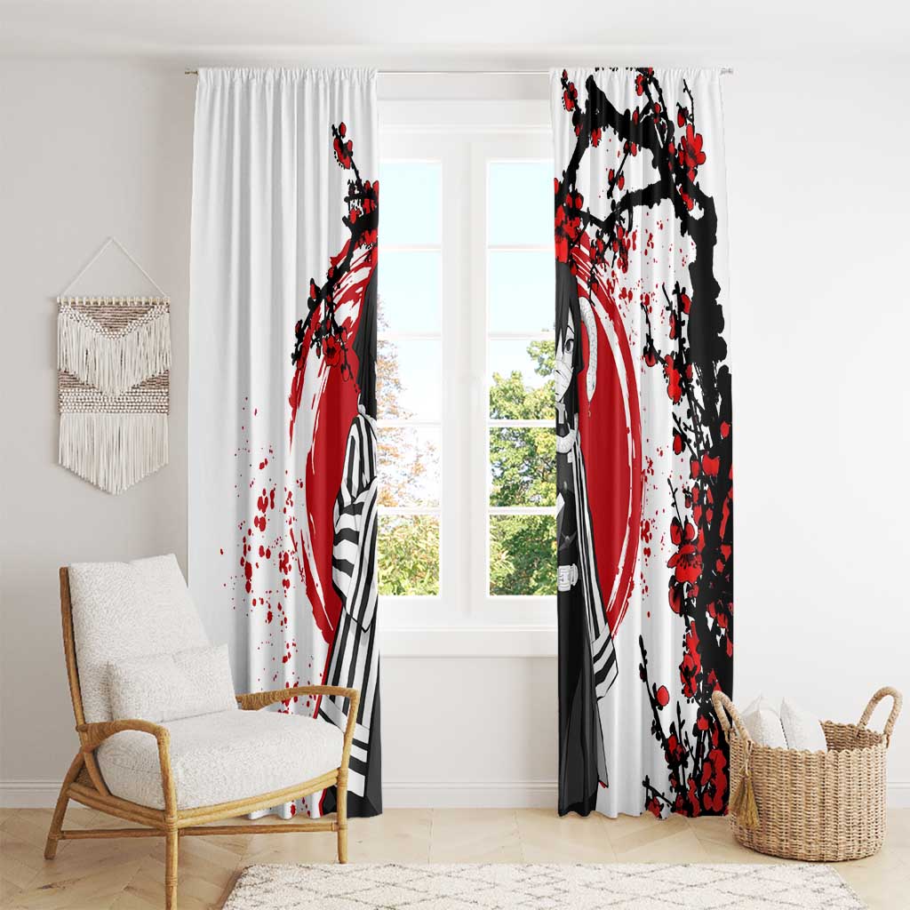 Iguro Obanai - Demon Slayer Window Curtain Anime Japan Style