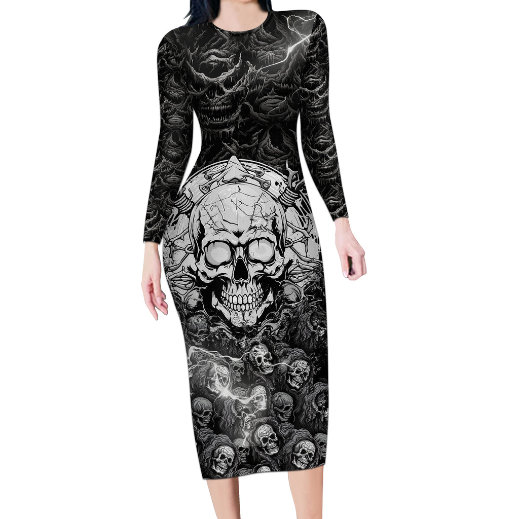 skull-long-sleeve-bodycon-dress-your-demons-hide-under-your-bed-mine-hide-inside-my-head