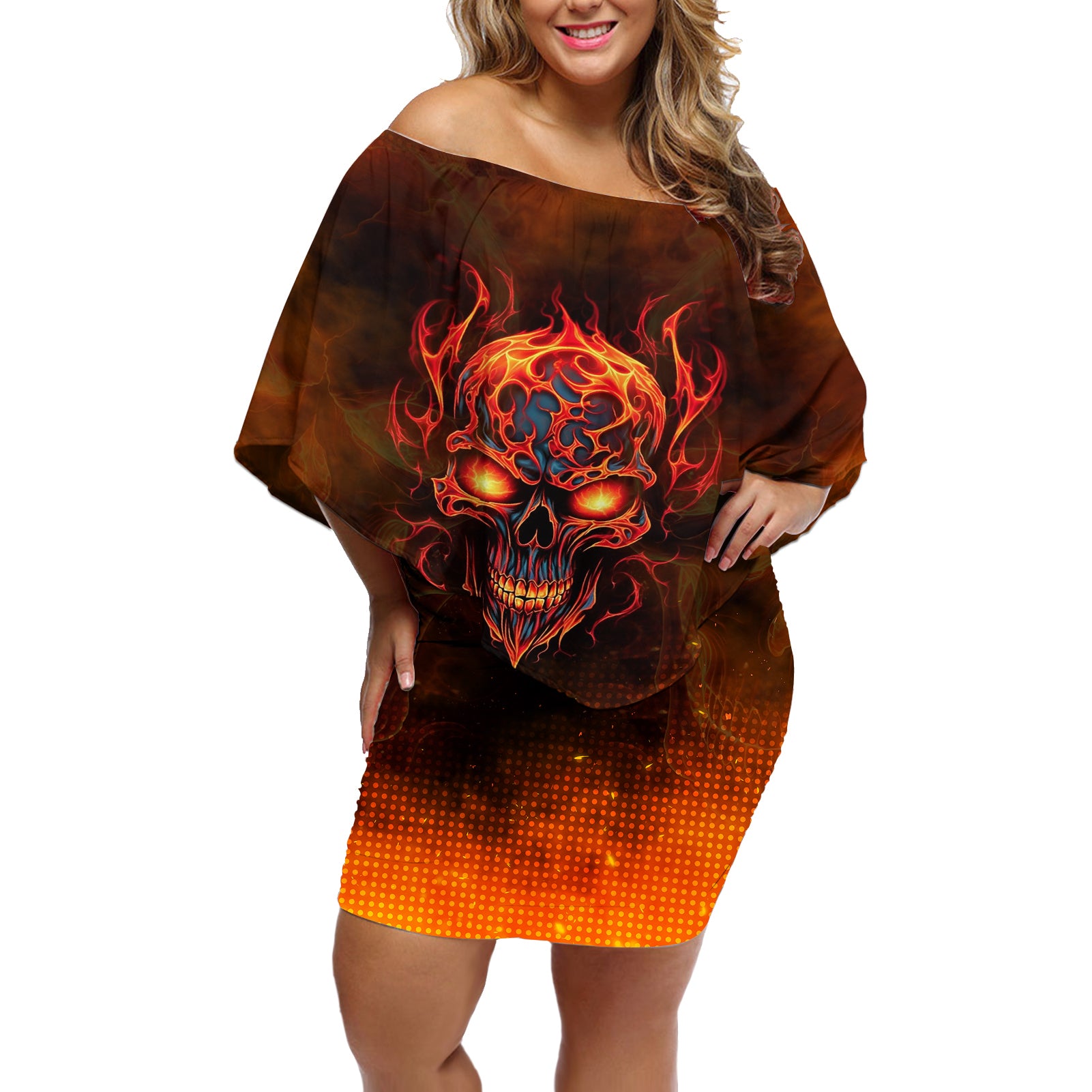 fire-skull-off-shoulder-short-dress-of-course-im-going-to-hell-im-just-here-to-pick-you-up