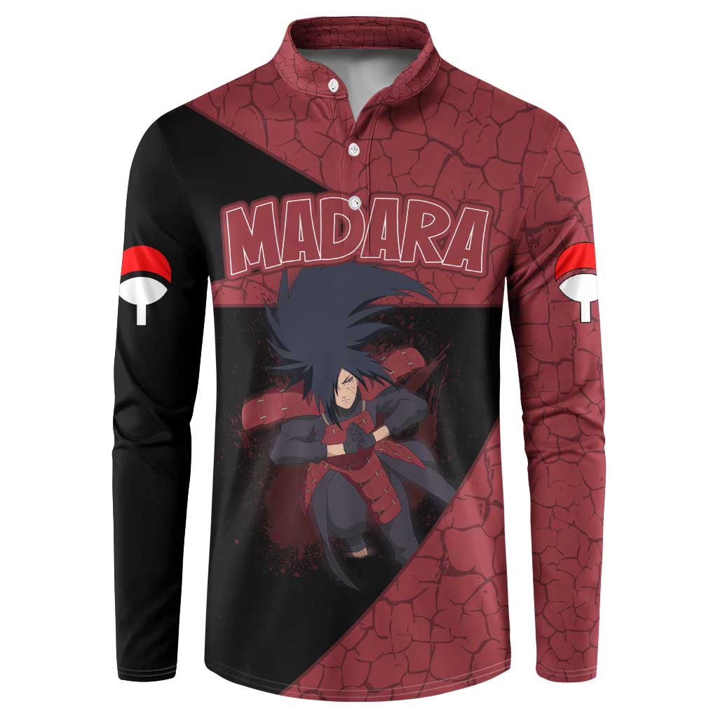 Madara Uchiha - Naruto Button Sweatshirt Anime Style