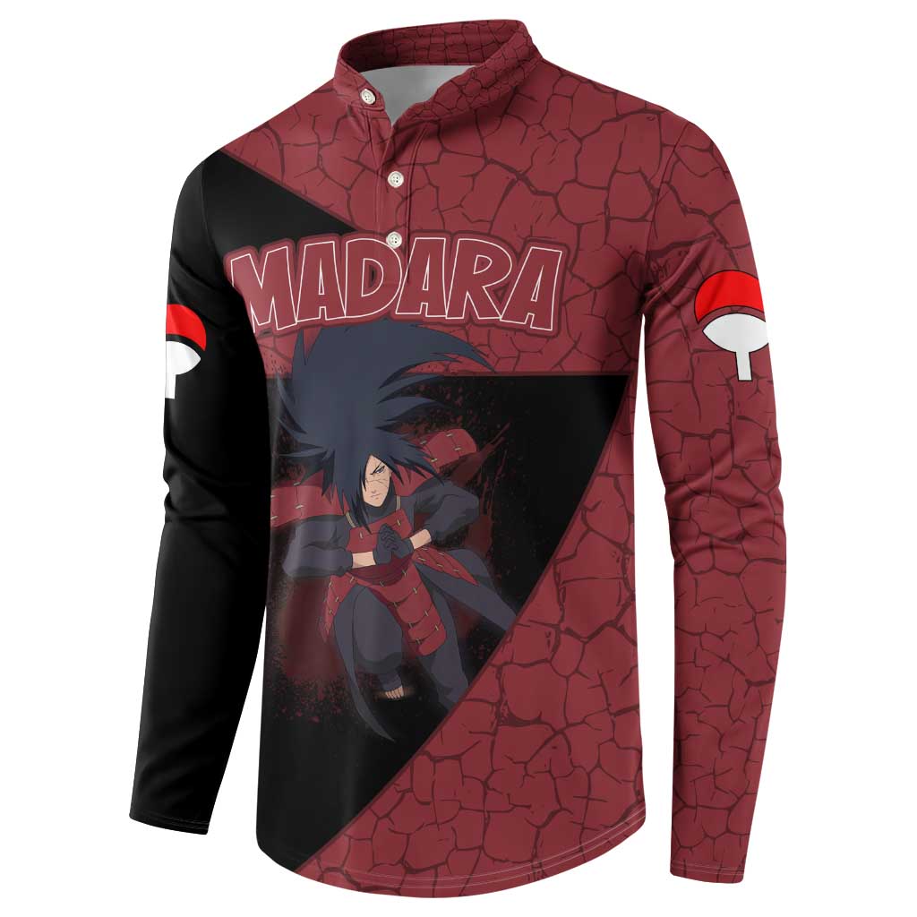 Madara Uchiha - Naruto Button Sweatshirt Anime Style