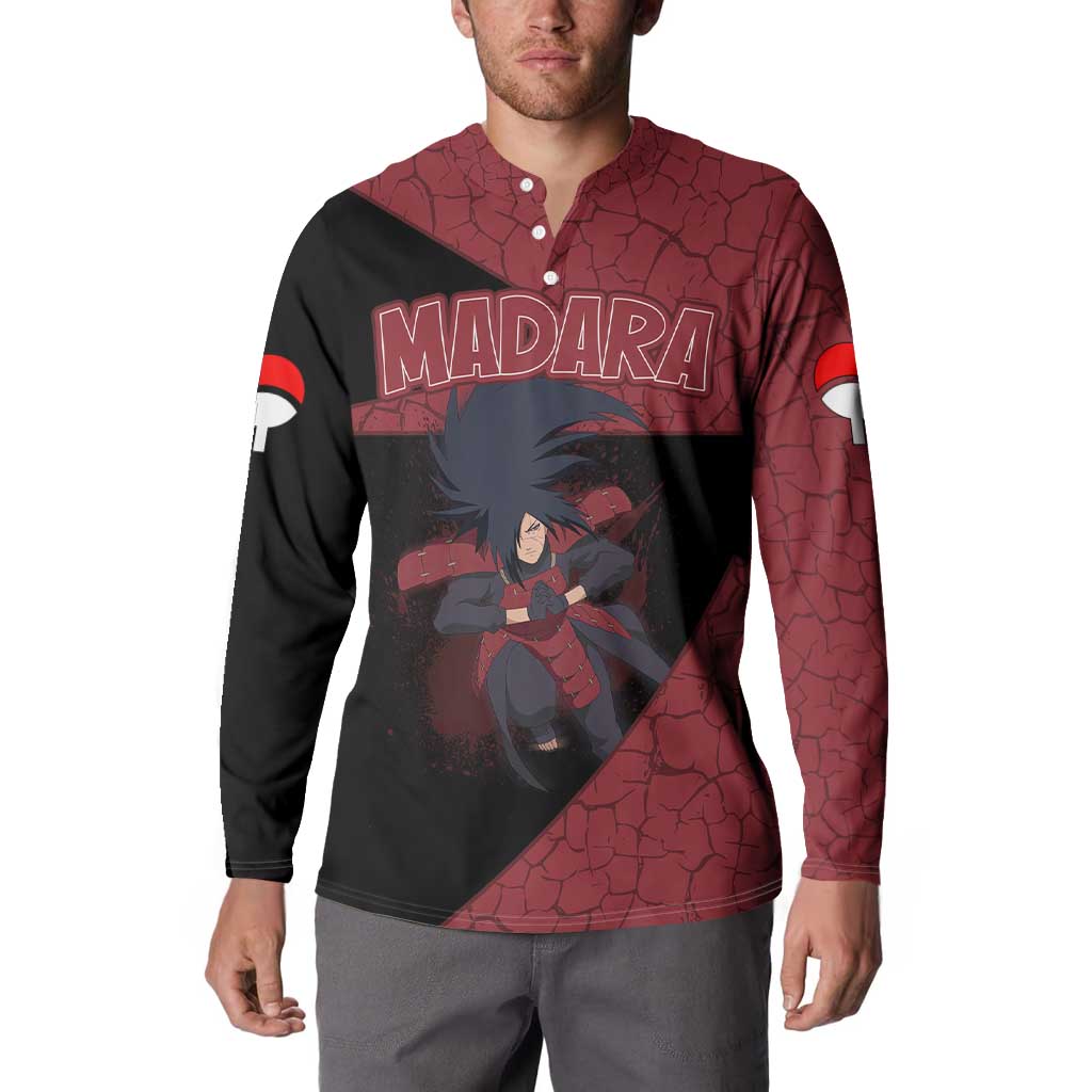 Madara Uchiha - Naruto Button Sweatshirt Anime Style