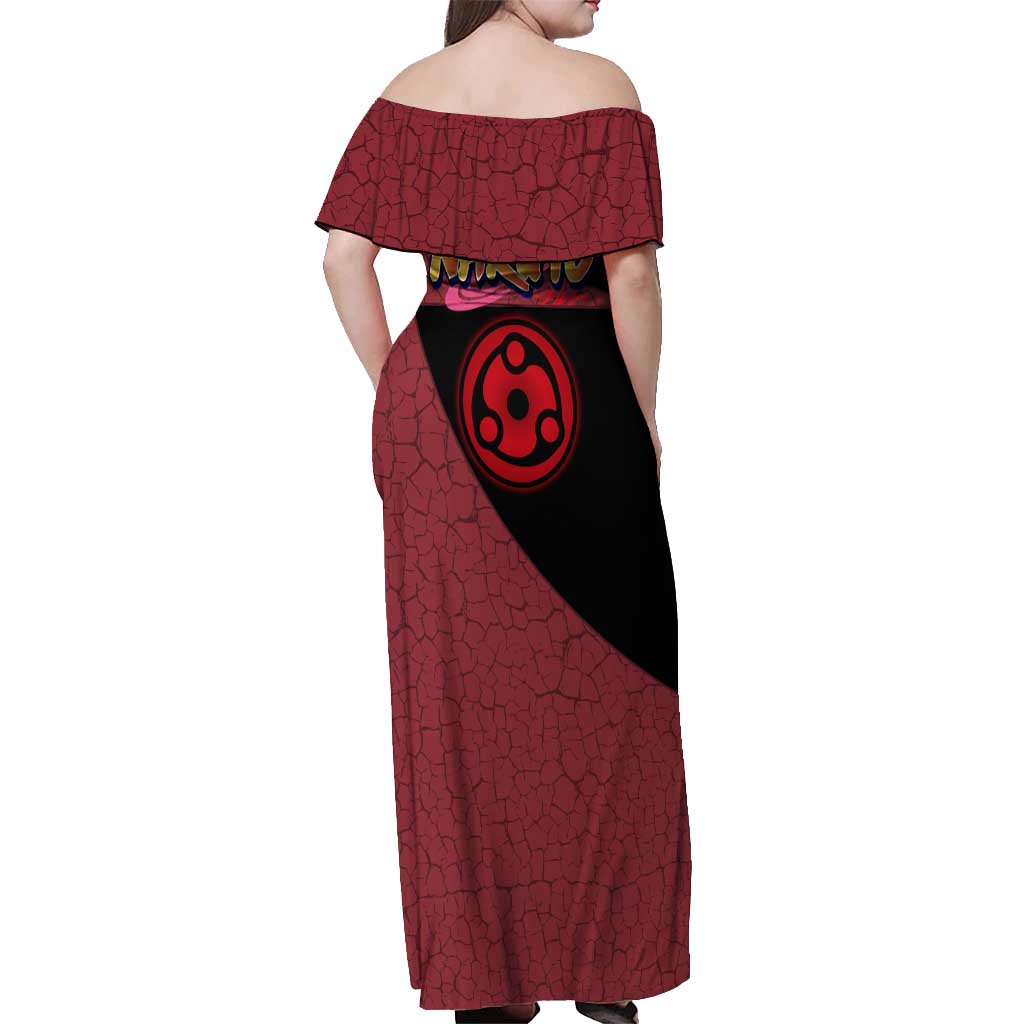 Madara Uchiha - Naruto Off Shoulder Maxi Dress Anime Style