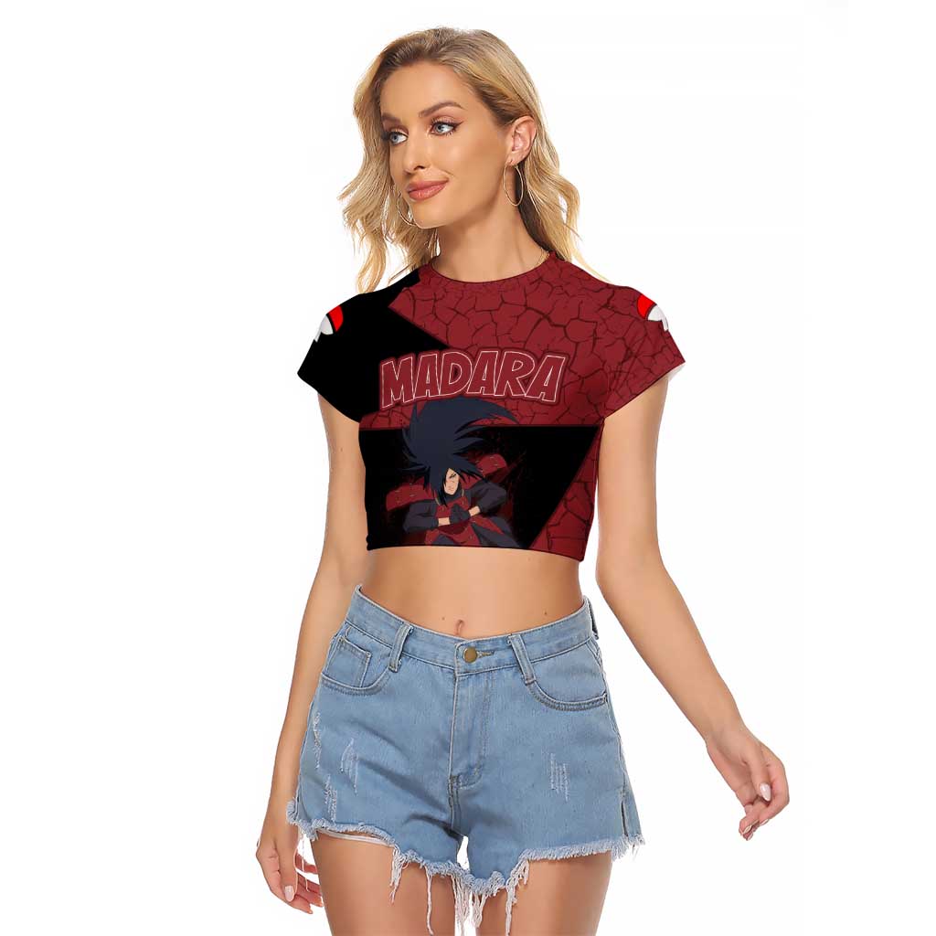 Madara Uchiha - Naruto Raglan Cropped T Shirt Anime Style