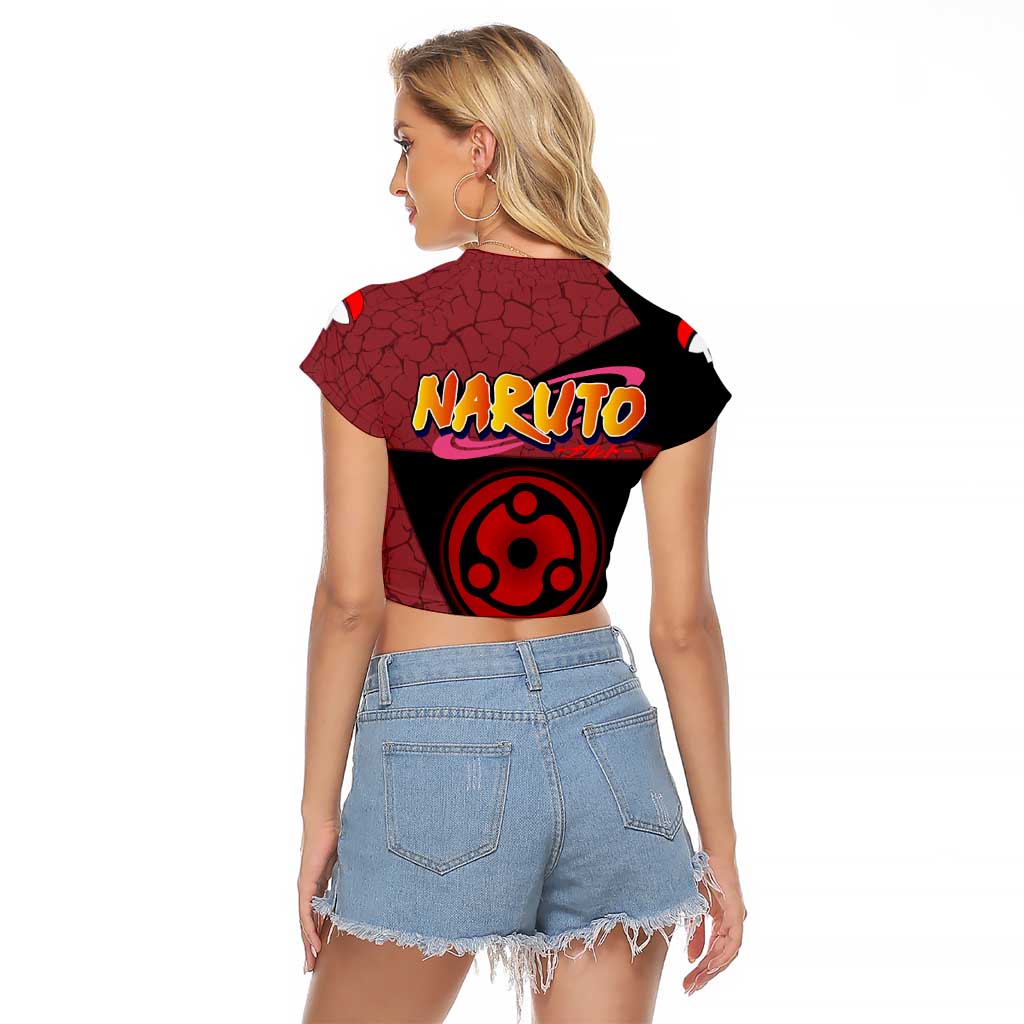 Madara Uchiha - Naruto Raglan Cropped T Shirt Anime Style