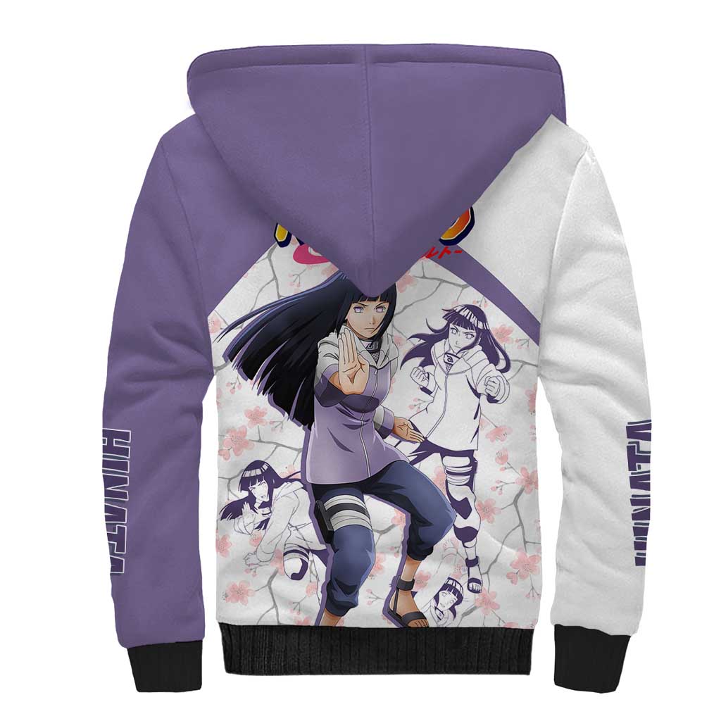 Hinata Hyuga - Naruto Sherpa Hoodie Anime Style