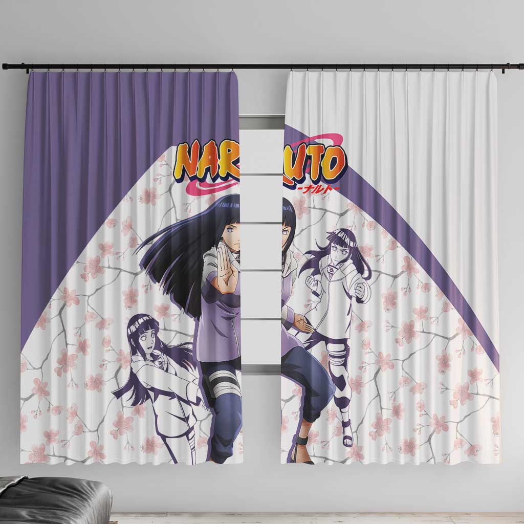 Hinata Hyuga - Naruto Window Curtain Anime Style