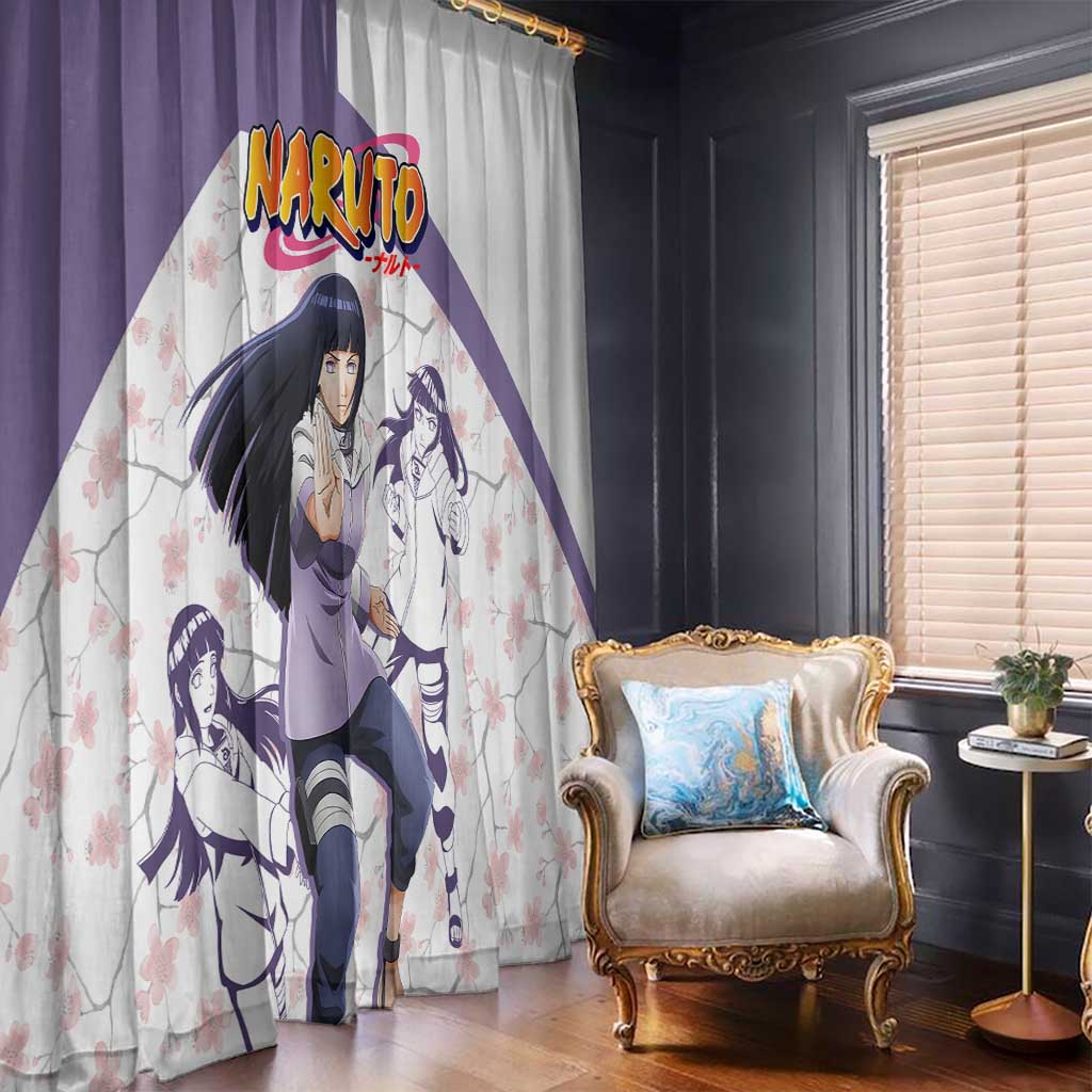 Hinata Hyuga - Naruto Window Curtain Anime Style