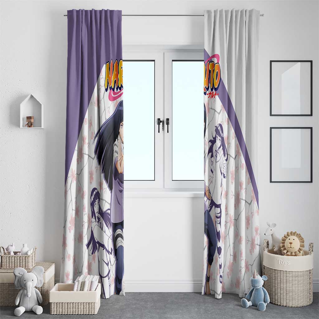Hinata Hyuga - Naruto Window Curtain Anime Style