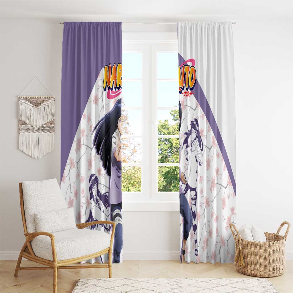 Hinata Hyuga - Naruto Window Curtain Anime Style